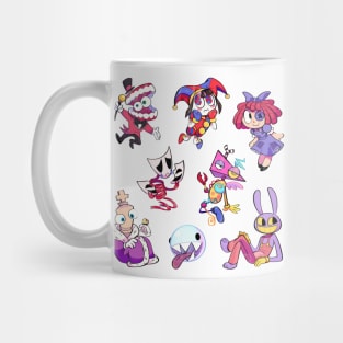 the amazing digital circus cast sticker pack Mug